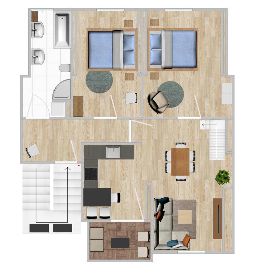 Gemuetliche Neurenovierte Dachgeschosswohnung Erfurt Bagian luar foto